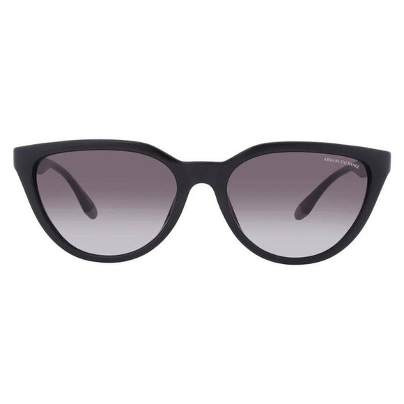 New Authentic Armani Exchange Grey Gradient Cat Eye Ladies Sunglasses AX4130SU 8 - Picture 1 of 5